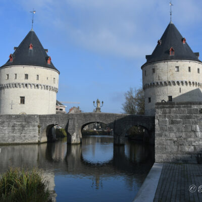 De Broeltorens zijn twee torens in de stad Kortrijk en bevinden zich langs de Broelkaai en Verzetskaai. De beide torens met een brug over de rivier de Leie dateren uit de middeleeuwen en zijn een beschermd monument. De torens vormen een van de belangrijkste bezienswaardigheden en iconen van de stad en zijn samen met de Artillerietoren de enige overblijfselen van de middeleeuwse stadswallen omheen de oude stad. Tussen de beide torens ligt de Broelbrug of Hoge Brug die drie bogen telt. De brug werd in 1872 gerestaureerd door architect L. Degeyne. Ze werd echter tijdens de beide wereldoorlogen in oktober 1918 en op 23 mei 1940 (tijdens de Leieslag) vernield en telkens heropgebouwd. Op de Broelbrug staat een standbeeld dat de heilige Johannes Nepomucenus, de patroon van de drenkelingen, voorstelt. De Broeltorens zijn, met uitzondering van de brug, sinds 9 maart 1983 beschermd als monument.