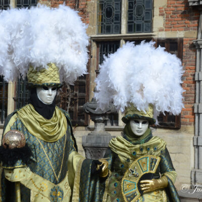 Venetiaanse kostuums op Floralia Brussels