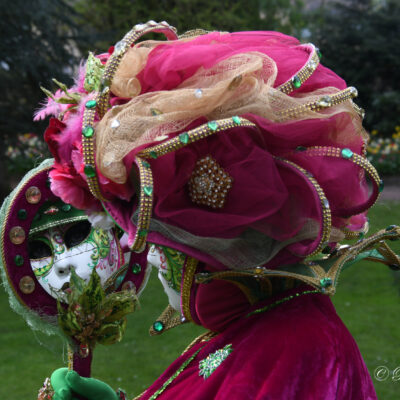 Venetiaanse kostuums op Floralia Brussels