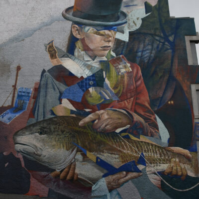 Muurschildering in Maloy